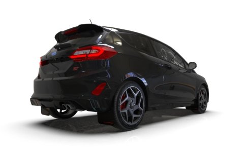 Rally Armor 18-23 Ford Fiesta ST MK8 Black UR Mud Flap w/Red Logo thumbnail 7