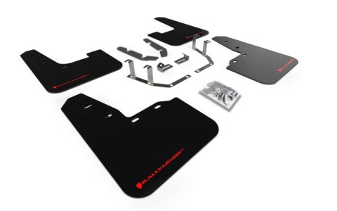 Rally Armor 18-23 Ford Fiesta ST MK8 Black UR Mud Flap w/Red Logo thumbnail 9