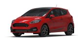 Rally Armor 18-23 Ford Fiesta ST MK8 Black UR Mud Flap w/White Logo thumbnail 2