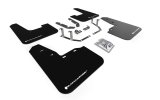 Rally Armor 18-23 Ford Fiesta ST MK8 Black UR Mud Flap w/White Logo thumbnail 6
