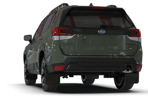 Rally Armor 22-24 Subaru Forester & Wilderness Black UR Mud Flap w/Red Logo thumbnail 2