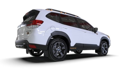 Rally Armor 22-24 Subaru Forester & Wilderness Black UR Mud Flap w/Red Logo thumbnail 3