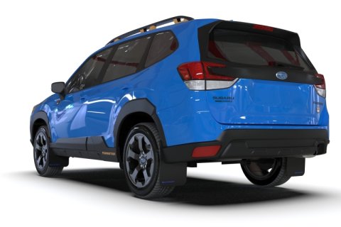 Rally Armor 22-24 Subaru Forester & Wilderness Black UR Mud Flap w/Red Logo thumbnail 4
