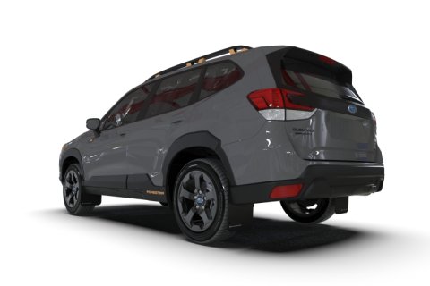 Rally Armor 22-24 Subaru Forester & Wilderness Black UR Mud Flap w/Red Logo thumbnail 5