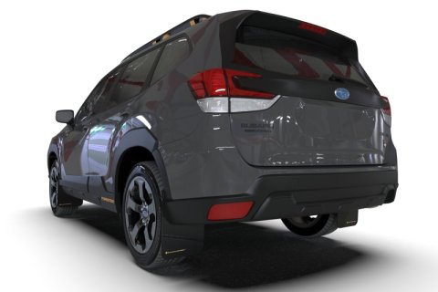 Rally Armor 22-24 Subaru Forester & Wilderness Black UR Mud Flap w/Red Logo thumbnail 6