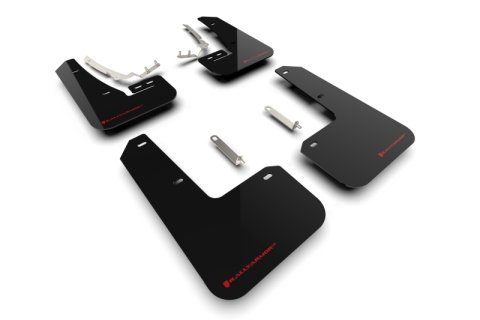 Rally Armor 22-26 VW MK8 Golf GTI/R Black UR Mud Flap w/Red Logo thumbnail 1