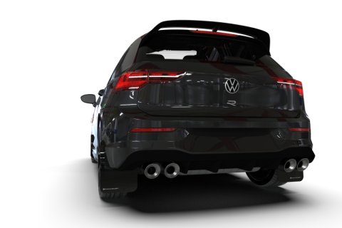 Rally Armor 22-26 VW MK8 Golf GTI/R Black UR Mud Flap w/White Logo thumbnail 4