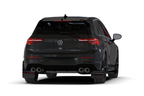 Rally Armor 22-26 VW MK8 Golf GTI/R Black UR Mud Flap w/White Logo thumbnail 5