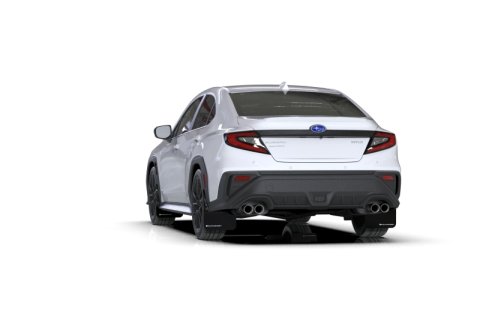 Rally Armor 22-26 Subaru WRX Black UR Mud Flap w/White Logo thumbnail 2