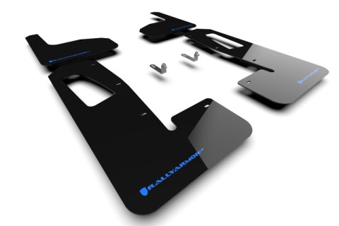 Rally Armor 22-25 Rivian R1T Black UR Mud Flap w/Nitrous Blue Logo thumbnail 1