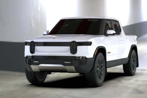 Rally Armor 22-25 Rivian R1T Black UR Mud Flap w/Nitrous Blue Logo thumbnail 3