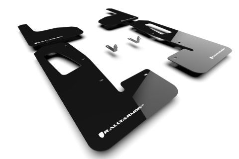 Rally Armor 22-25 Rivian R1T Black UR Mud Flap w/White Logo thumbnail 3