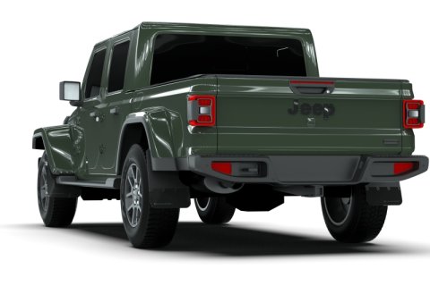 Rally Armor 19-25 Jeep Gladiator JT (Incl. Overland/Sport/Sport S) Black Mud Flap w/Grey Logo thumbnail 2