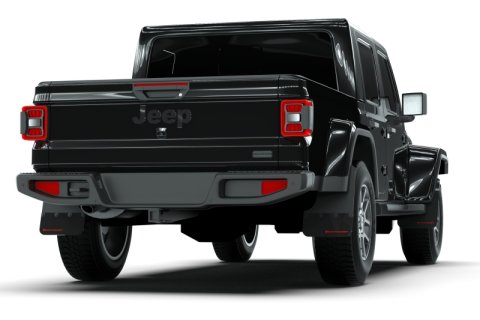 Rally Armor 19-25 Jeep Gladiator JT (Incl. Overland/Sport/Sport S) Black Mud Flap w/Grey Logo thumbnail 4