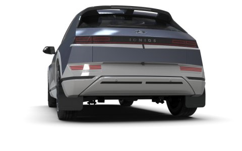 Rally Armor 22-24 Hyundai Ioniq 5 Red Mud Flap w/Black Logo thumbnail 3