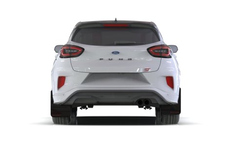Rally Armor 20-25 Ford Puma ST Black Mud Flap w/White Logo thumbnail 3