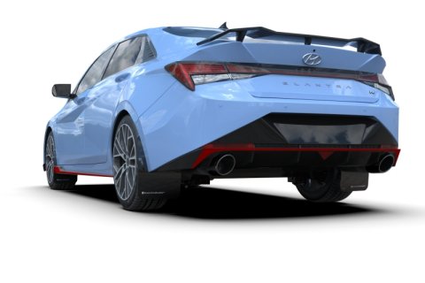 Rally Armor 22-23 Hyundai Elantra N & N Line Black Mud Flap w/Grey Logo thumbnail 3