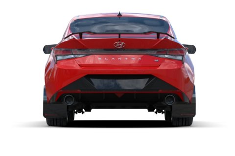 Rally Armor 22-23 Hyundai Elantra N & N Line Black Mud Flap w/Grey Logo thumbnail 5