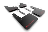 Rally Armor 22-23 Hyundai Kona N-Line Black UR Mud Flap w/Red Logo thumbnail 1