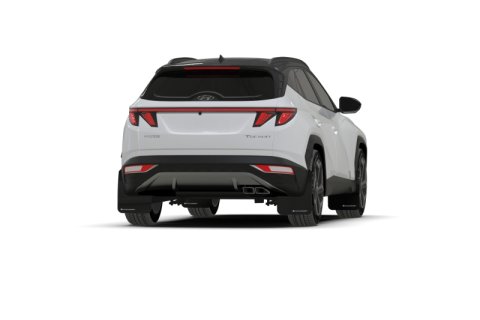 Rally Armor 22-24 Hyundai Tucson Black UR Mud Flap - Metallic Black Logo thumbnail 4