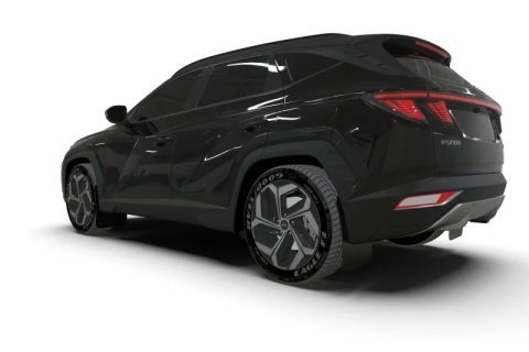 Rally Armor 22-24 Hyundai Tucson Black UR Mud Flap - Metallic Black Logo thumbnail 8