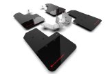 Rally Armor 21-25 Ford Bronco (Plstc Bmpr - NO Rptr/Sprt - NO RR/RB) Blk Mud Flap w/Red Logo thumbnail 1