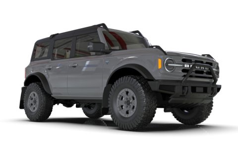 Rally Armor 21-25 Ford Bronco (Plstc Bmpr + RB - NO Rptr/Sprt) Blk Mud Flap w/Area Blue Logo thumbnail 5
