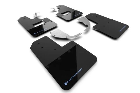 Rally Armor 21-25 Ford Bronco (Steel Bmpr + RB - NO Rptr/Sprt) Blk Mud Flap w/Area Blue Logo thumbnail 6