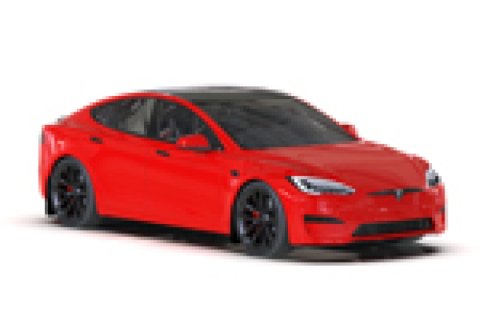 Rally Armor 21-26 Tesla Model S / S Plaid Black UR Mud Flap w/Red Logo thumbnail 2
