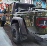 Rally Armor 19-26 Jeep JT Gladiator (Mojave/Rubicon) Black Mud Flap w/Grey Logo thumbnail 2