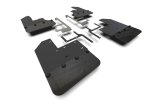Rally Armor 19-26 Jeep JT Gladiator (Mojave/Rubicon) Black Mud Flap w/Metallic Black Logo thumbnail 1