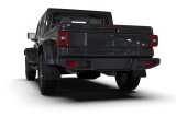 Rally Armor 19-26 Jeep JT Gladiator (Mojave/Rubicon) Black Mud Flap w/Metallic Black Logo thumbnail 4
