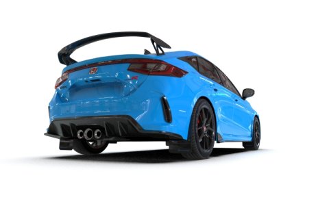 Rally Armor 23-26 Honda Civic Type R Black Mud Flap Grey Logo thumbnail 4