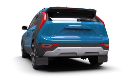 Rally Armor 23-25 Kia Niro SG2 Black UR Mud Flap Blue Logo thumbnail 2