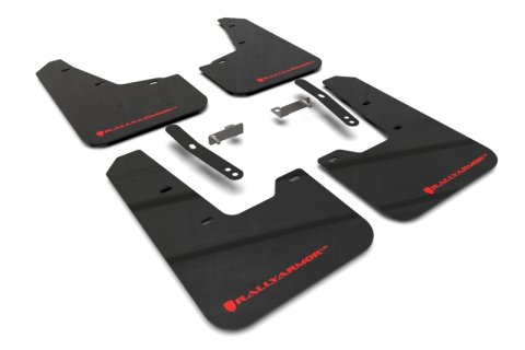 Rally Armor 23-25 Kia Niro SG2 Black UR Mud Flap Red Logo thumbnail 1