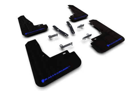 Rally Armor 22-24 Kia EV6 Black UR Mud Flap Blue Logo thumbnail 1