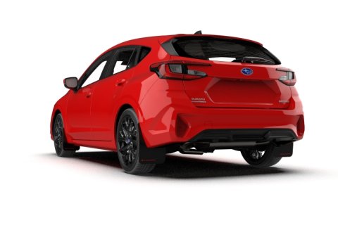 Rally Armor 24-26 Subaru Impreza Black UR Mud Flap w/ Light Blue Logo thumbnail 4