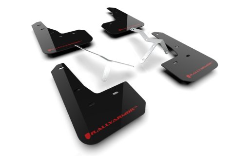 Rally Armor 23-25 Acura Integra A-Spec Black UR Mud Flap W/Red Logo (No Drilling Req.) thumbnail 1