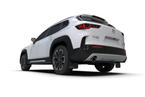 Rally Armor 23-26 Mazda CX-50 (Will Not Fit CX-5) Black UR Mud Flap W/White Logo thumbnail 3