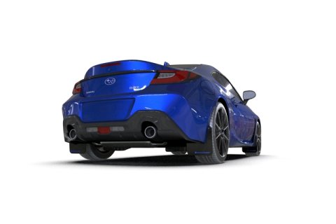 Rally Armor 22-26 Subaru BRZ / Toyota GR86 Black UR Mud Flap w/Blue Logo thumbnail 2