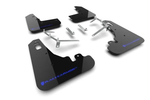 Rally Armor 22-26 Subaru BRZ / Toyota GR86 Black UR Mud Flap w/Blue Logo thumbnail 4