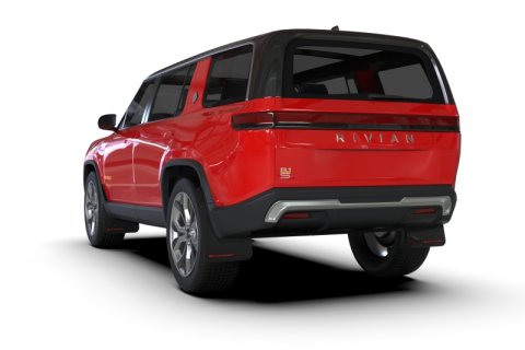 Rally Armor 22-26 Rivian R1S Black UR Mud Flap w/Red Logo thumbnail 2