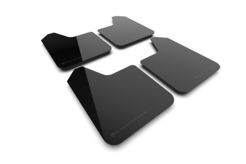 Rally Armor Universal UR Black Mud Flap w/ Metallic Black Logo thumbnail 2