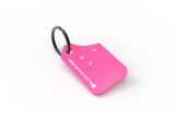 Rally Armor Pink Key Chain White Logo thumbnail 1