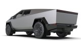 Rally Armor 24-26 Tesla Cybertruck Black UR Mud Flap Metallic Black Logo thumbnail 2