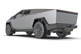 Rally Armor 24-26 Tesla Cybertruck Black UR Mud Flap White Logo thumbnail 3