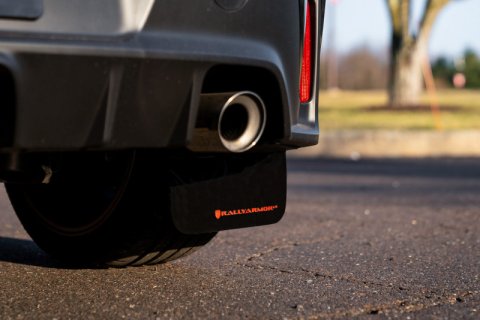 Rally Armor 23-26 Toyota GR Corolla Black Mud Flap w/Light Blue Logo thumbnail 2