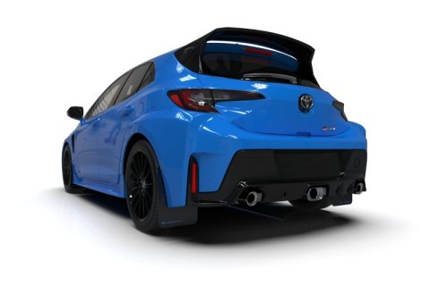 Rally Armor 23-26 Toyota GR Corolla Black Mud Flap w/Light Blue Logo thumbnail 5