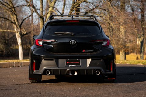 Rally Armor 23-26 Toyota GR Corolla Black Mud Flap w/Light Blue Logo thumbnail 6