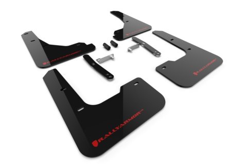 Rally Armor 24-26 Hyundai Elantra Black Mud Flap Red Logo thumbnail 1